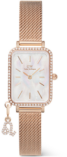 다니엘웰링턴 여성용 QUADRO CRYSTAL ZODIAC MELROSE 조디악 패션 메탈시계 + 사자자리 펜던트