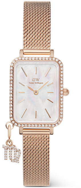 다니엘웰링턴 여성용 QUADRO CRYSTAL ZODIAC MELROSE 조디악 패션 메탈시계 + 처녀자리 펜던트