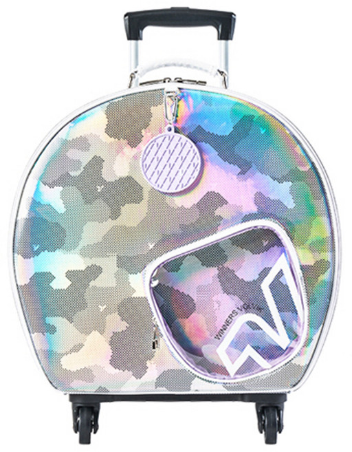 볼빅 여성용 VBCB 프리미엄 카모 바퀴형 골프 캐리어, 홀로그램