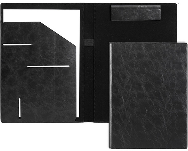 동아피엠에스 파일 가죽 자석 케이스 A4, 블랙, 1개