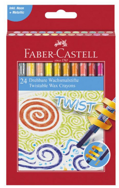 파버카스텔 트위스터블 색연필, 24색, 1개