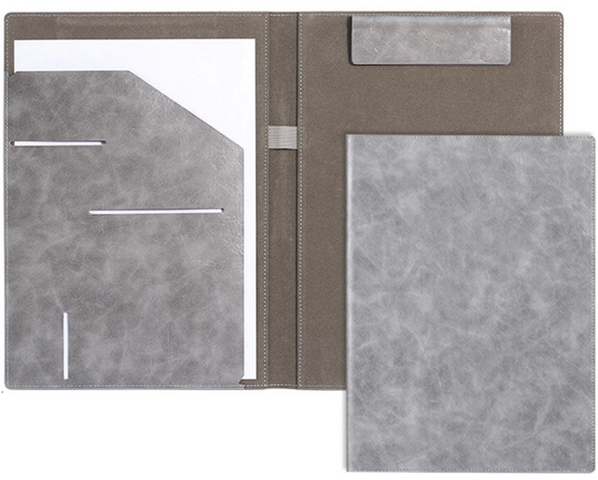 동아피엠에스 파일 가죽 자석 케이스 A4, 그레이, 1개