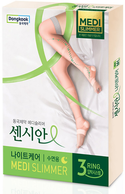 센시안 동국제약 나이트케어 의료기기 수면용 다리 압박밴드 PINK, 1개, 허벅지형