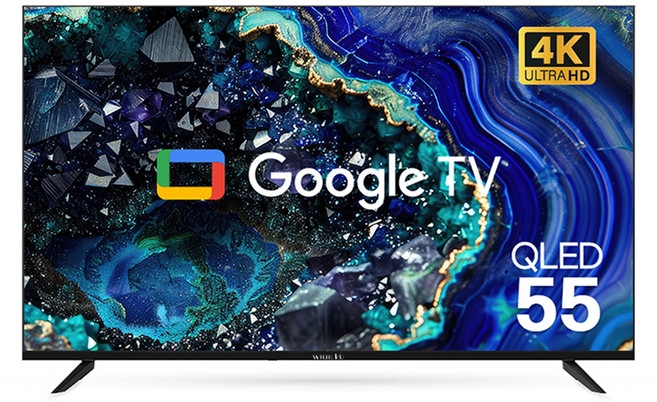 와이드뷰 4K UHD QLED 구글 스마트 TV, 139cm(55인치), EKW551QA, 스탠드형, 방문설치