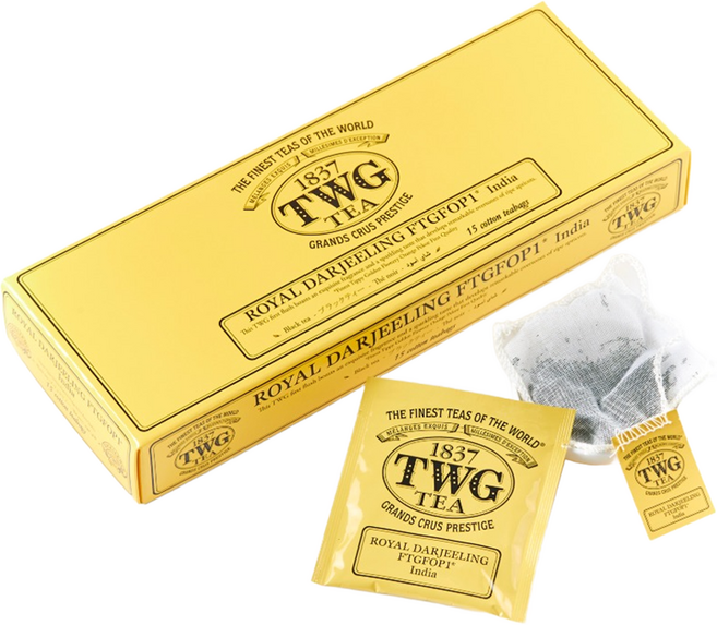 티더블유지 로얄 다즐링 FTGFOP1, 2.5g, 1개, 15개입