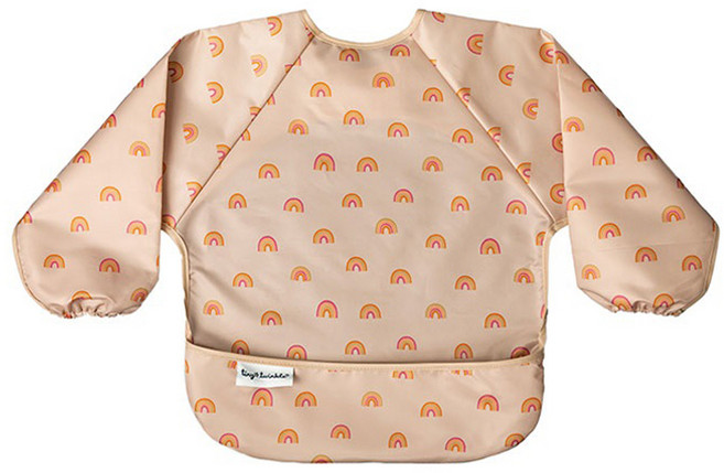 타이니트윙클 긴팔 방수 턱받이 S, 레인보우, 1개입, 1개
