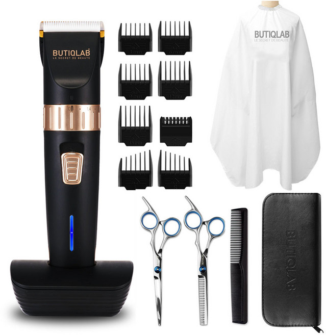 뷰티끄랩 바리깡 커트보 미용가위 프리미엄 A세트, BTC-A200P
