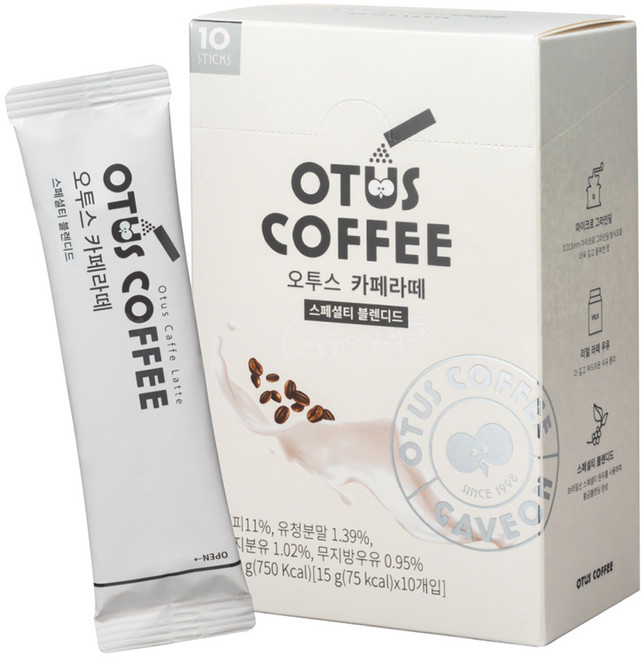 오투스커피 카페라떼, 15g, 1개, 10개입