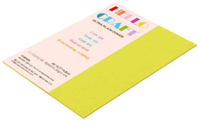 paperculture 厚雙面卡紙 彩虹卡 No.08 亮黃色, A6, 360張