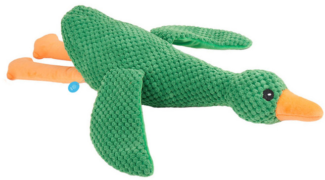 둥둥펫 반려동물 소리나는 대형 거위 애착인형, 그린, 1개