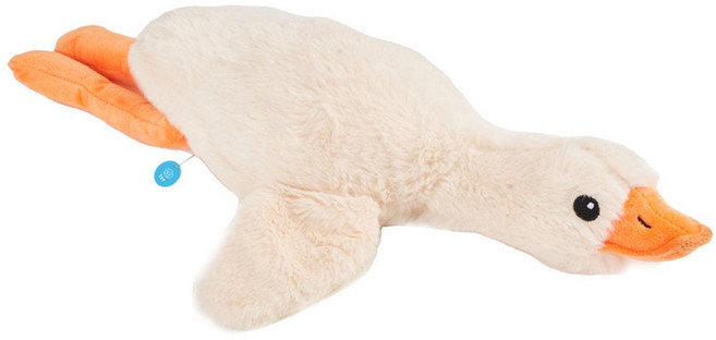 둥둥펫 반려동물 소리나는 대형 거위 애착인형, 화이트, 1개