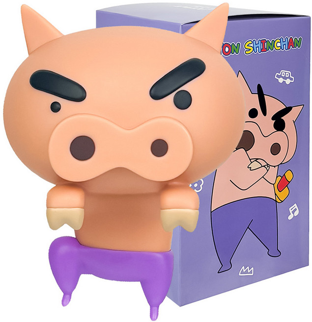 벨르아망 짱구 라이선스 네비게이션 모니터 걸이형 차량용 방향제 부리부리몬, 1개, 블랙체리