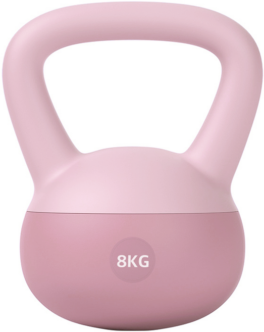 말랑말랑 소프트 케틀벨, 핑크, 8kg, 1개