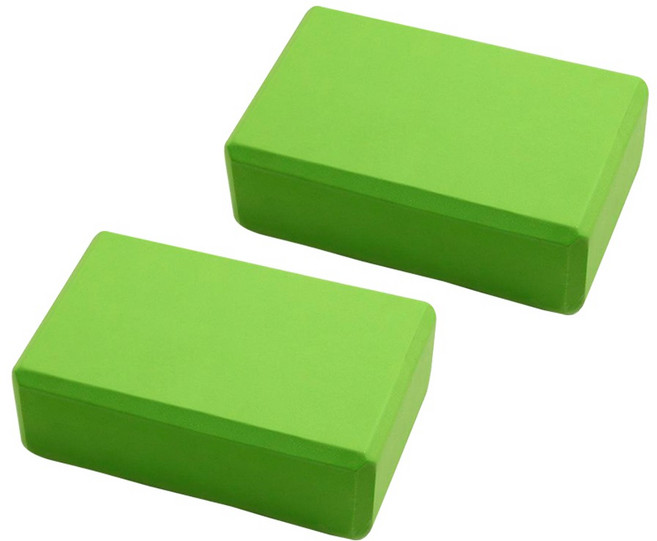 코히모 필라테스 스트레칭 EVA 폼 요가 블럭 4W300, 2개, 그린
