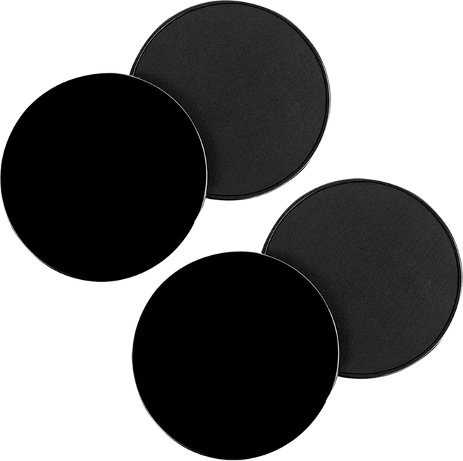 코히모 홈트 코어 운동 미끄럼 방지 슬라이드 패드 4W311, 4개, 블랙