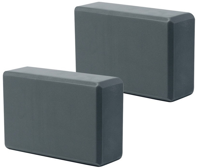 코히모 필라테스 스트레칭 EVA 폼 요가 블럭 4W300, 2개, 그레이