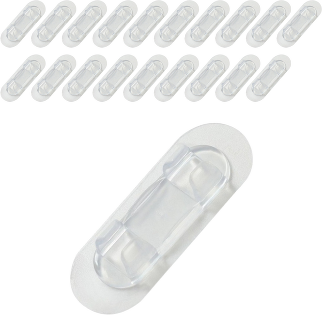 리빙홈디테일 케이블 와이어 선 정리 클립 HXC-012, 아크릴, 20개