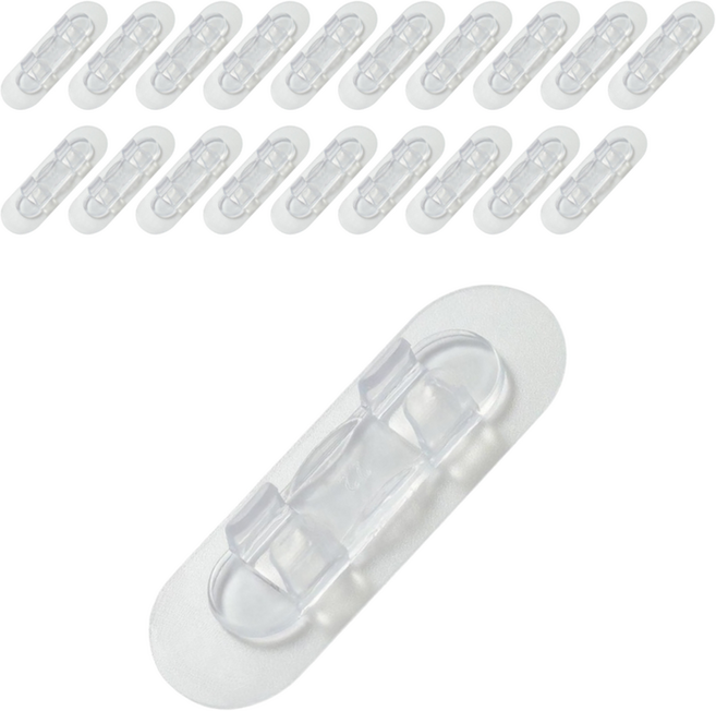 리빙홈디테일 케이블 와이어 선 정리 클립 HXC-012, 아크릴, 20개