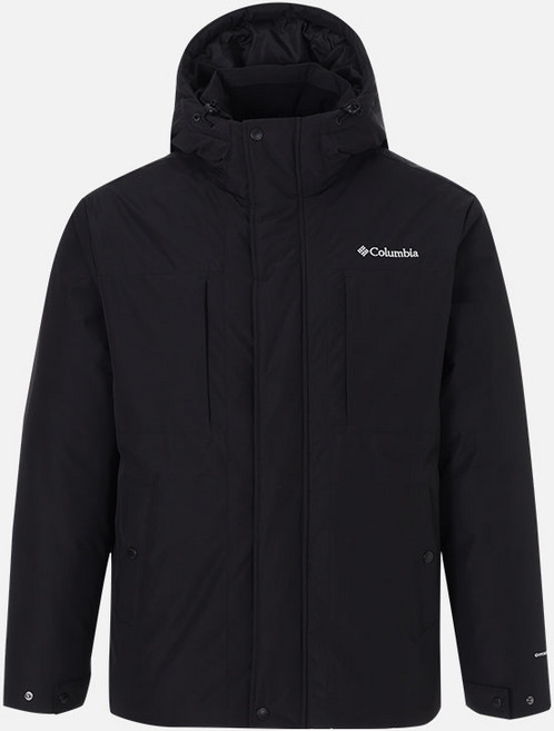 컬럼비아 남녀공용 유니 후드 하프 패딩 점퍼 C64-YUD306