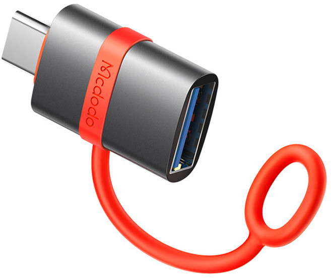 맥도도 포터블 USBA타입 to C타입 미니 젠더, 블랙, 1개