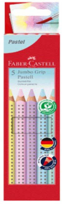 파버카스텔 점보그립 파스텔 색연필 5종 세트, 5색, 1세트