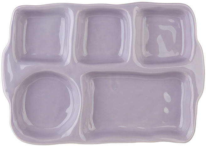 플라라 세라믹 파스텔 컬러식판, 퍼플, 1개