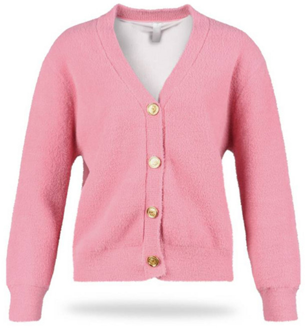 럭스골프 여성용 빅 아트웍 방풍 니트 가디건 LB4W704W