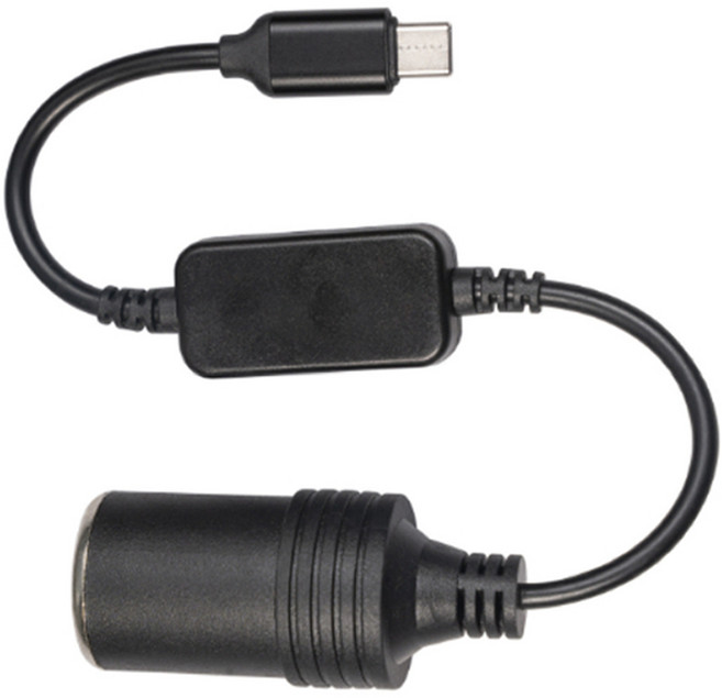 오토크루 차량용 C-type 5V to 12V 승압 시거잭 소켓 DC 컨버터, 1개, 1구