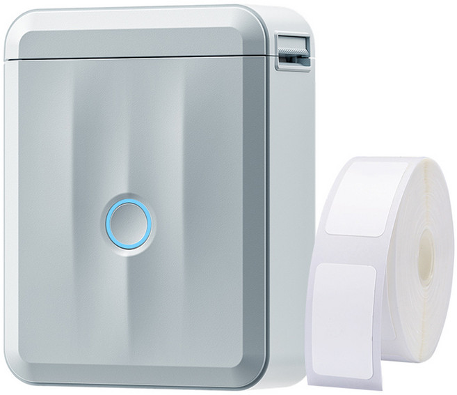 님봇 무선 라벨프린터 D110PRO + 라벨지1P, 블루, 1개