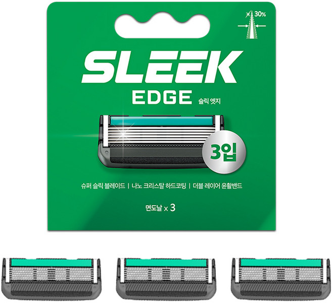도루코 슬릭 엣지 면도날, 3개입, 1개
