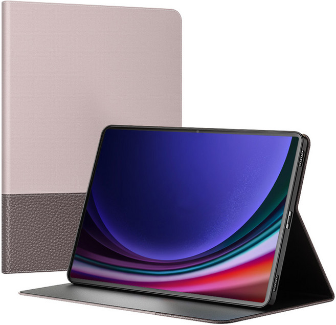 아이엔픽 티어론 스탠드 태블릿 다이어리 케이스, 핑크브라운, 1개