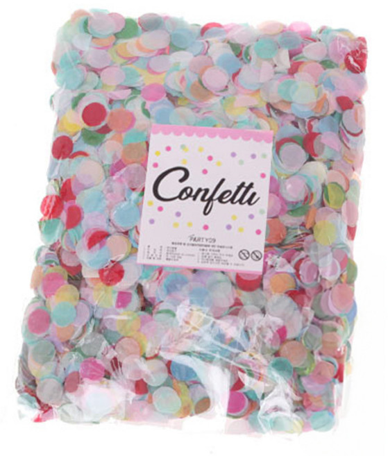 파티공구 큰용량 1cm 컨페티, 혼합톤, 1개