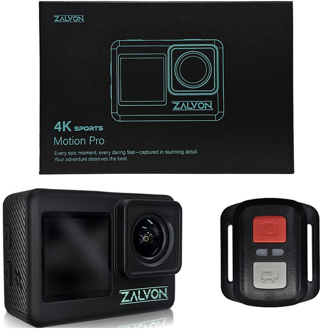 잘본 고화질 무선 입문용 액션캠 + 리모컨 세트 T-001, 블랙