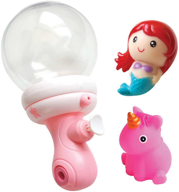 키저스 유아용 LED 피규어 2종 + 빅볼 워터건 세트, 핑크, 1세트