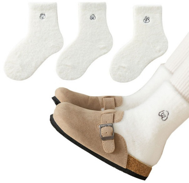 아동용 스노우 보온양말 3족 세트 A타입