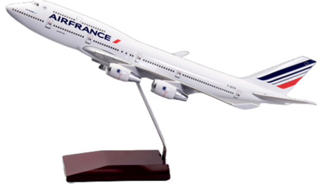 1/200 B747-400 에어 프랑스 비행기모형 HF115605WH, 화이트, 1개