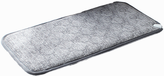 온돌왕 전기 온열 방석, 그레이, 2인용(45 x 90 cm)