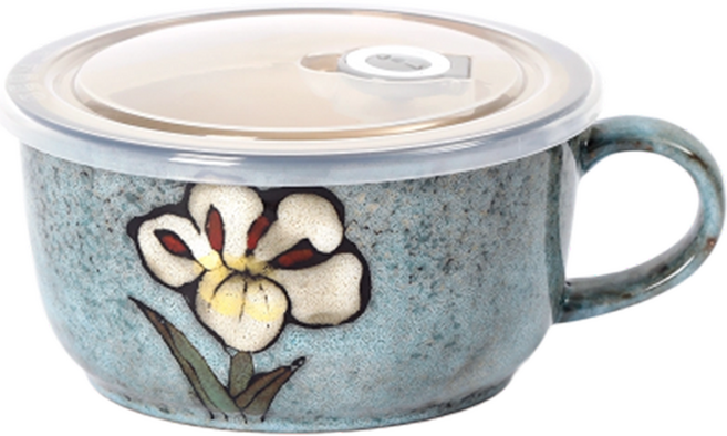 로얄에식스 소담 밀폐 라면기, 스카이블루, 1개