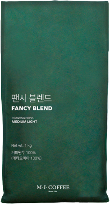엠아이커피 팬시 블렌드 원두, 홀빈(분쇄안함), 1kg, 1개