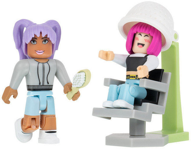 로블록스 브룩헤이븐 헤어 앤 네일샵 피규어 세트, 1세트