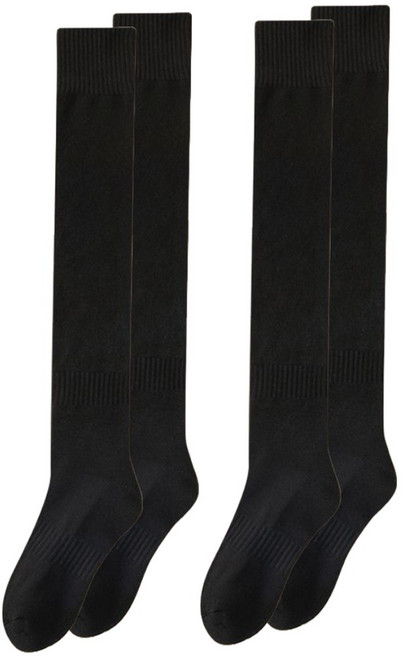 로이홈 여성용 트리플 논슬립 골지 무지 니삭스 2켤레 세트