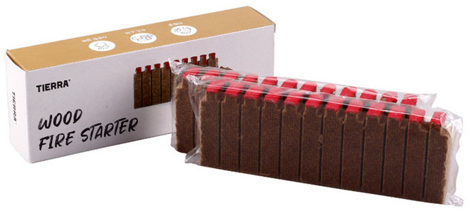 티에라 캠핑 우드 파이어 스타터 2p, 240g, 1개
