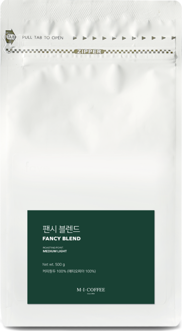 엠아이커피 팬시 블렌드 원두, 홀빈(분쇄안함), 500g, 1개