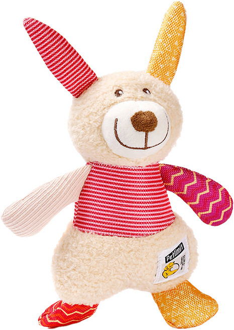 퍼피드림 강아지 장난감 소리나는 뽀글이 애착인형, 토끼, 1개