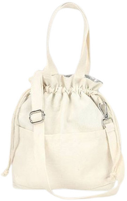 온다온 도시락가방 보온 보냉백 캔버스백, 화이트, 1개