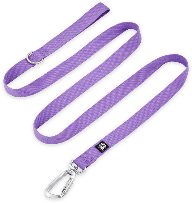 멍템 강아지 카라비너 리드줄, 비비드퍼플, 1개