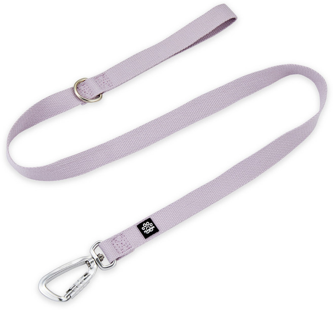 멍템 강아지 카라비너 리드줄, 파스텔퍼플, 1개
