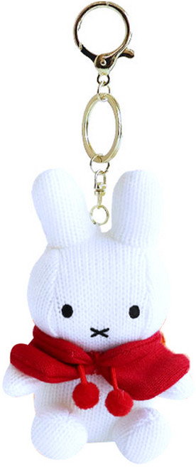 니트 망또 미피 봉제인형, 화이트, 1개, 12cm