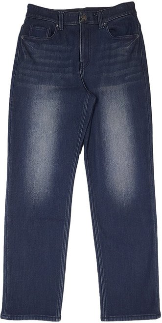 행텐 남성용 히든밴딩 스트레이트 기모 데님팬츠