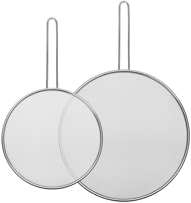 시샘 연마제없는 스텐 다용도 기름방지망 25cm + 33cm 세트, 1세트